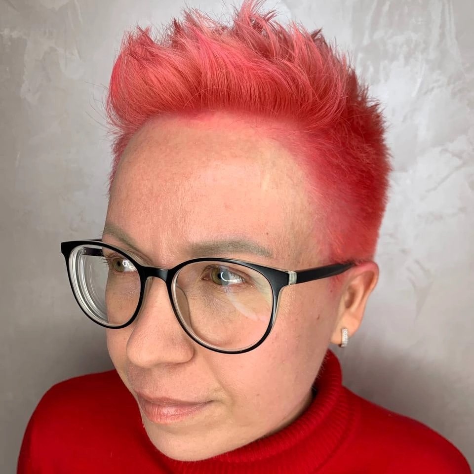 Однотонное окрашивание Matrix  (Короткие волосы)