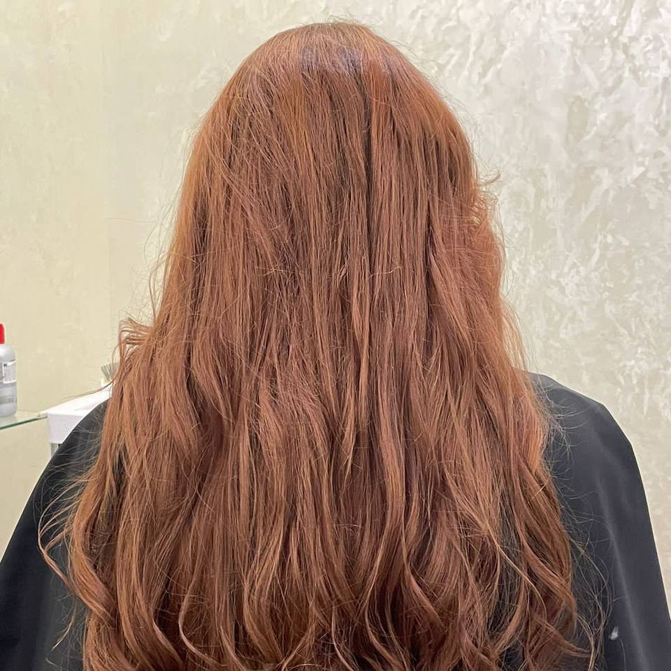 Тонирование, глазирование, один тон красителем CHI(длинные волосы)