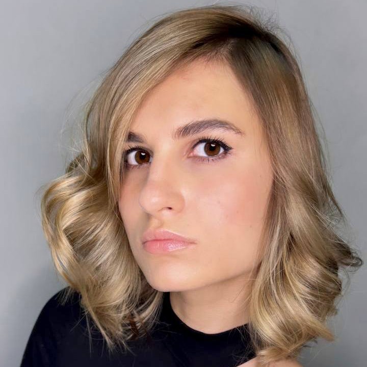 Авторское окрашивание красителем CHI(средние волосы)