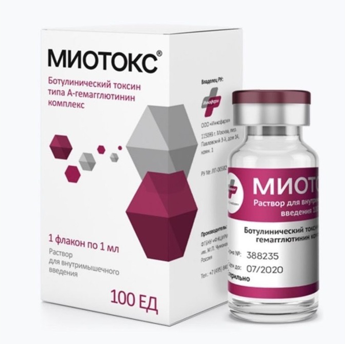 Коррекция мимических морщин (Миотокс)