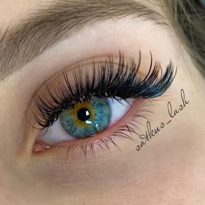 эффект накладных ресниц, премиум мастер