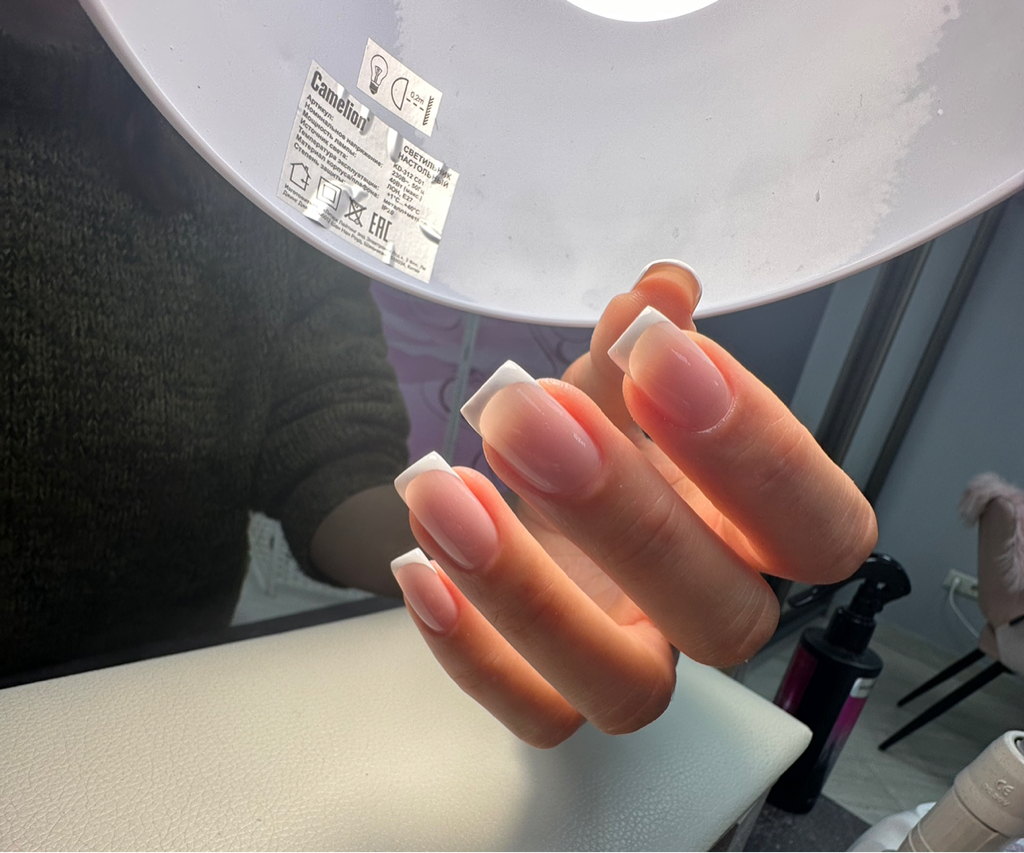 Снятие/маникюр/покрытие+ френч