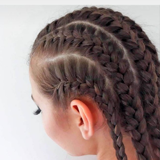Плетение косичек (без фиксации) (5/6- 14 лет)