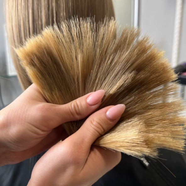 Стрижка кончики в день окрашивания