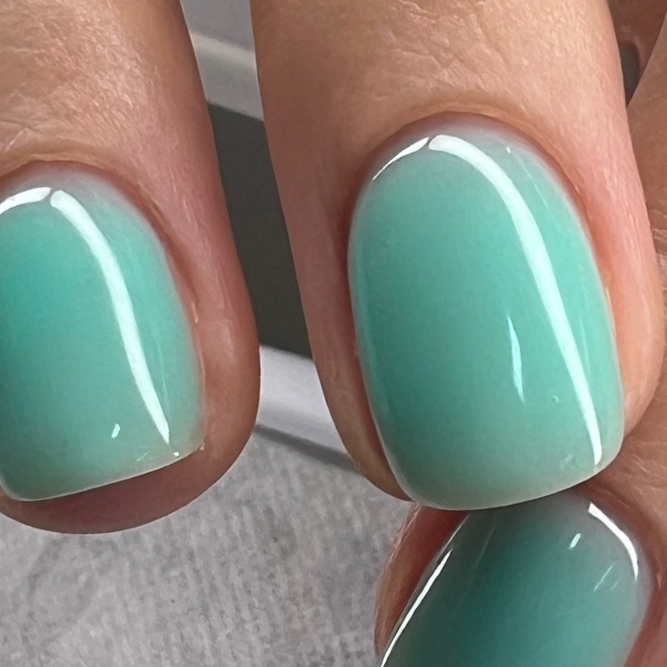 Push and clean manicure(without removing cuticles)+ Gel polish coating (gel removal included)