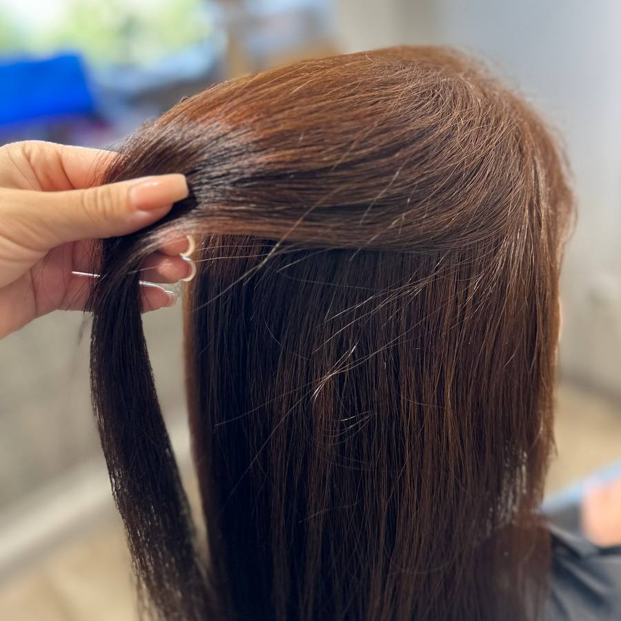 Снятие отросшего прикорневого объема, химии