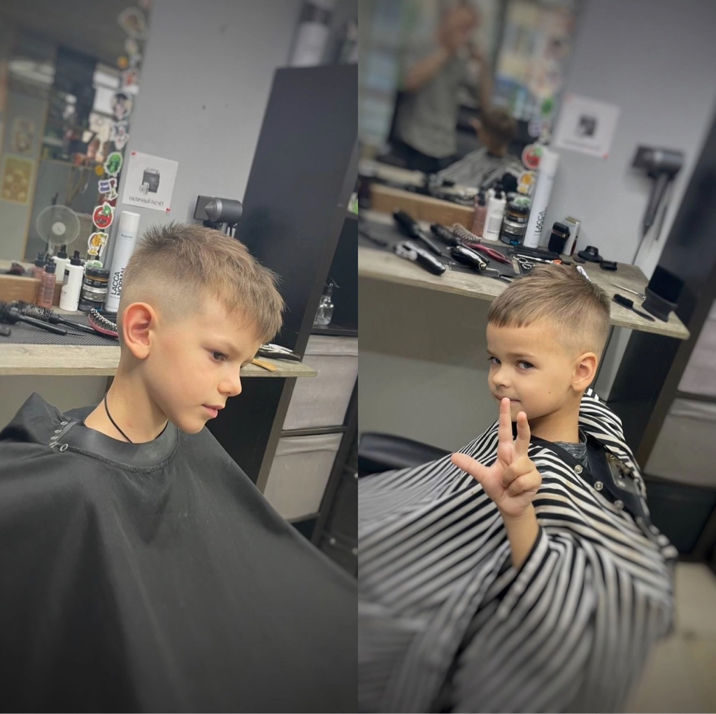 Стрижка 2 мальчиков до 10 лет