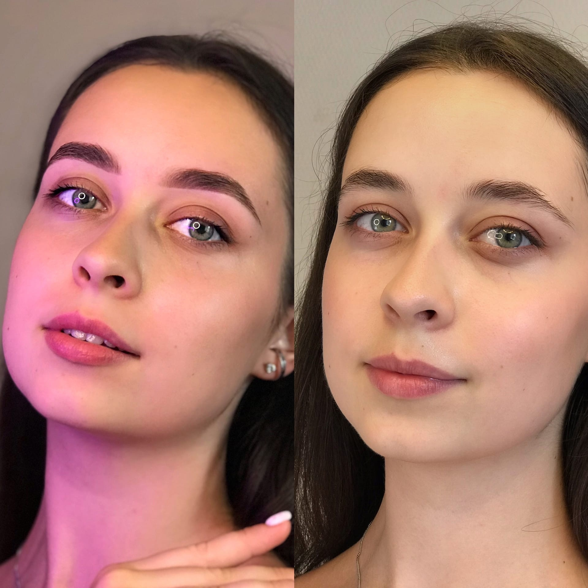 Коррекция + окрашивание бровей