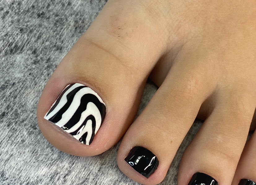 Педикюр обработка пальцев + покрытие гель-лак