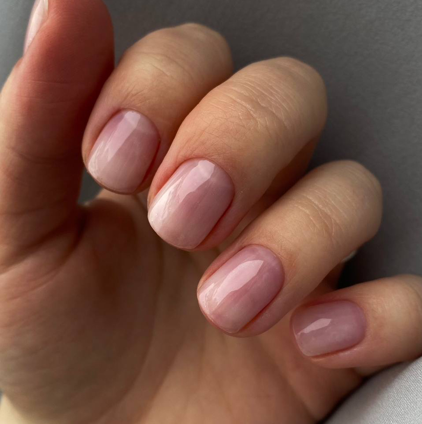 Комбинированный маникюр без покрытия (женский/мужской)