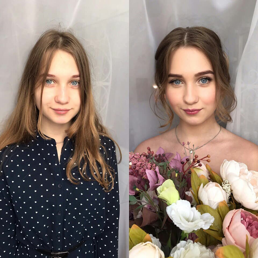 Макияж+прическа