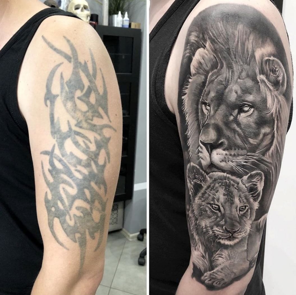 Перекрытие татуировки