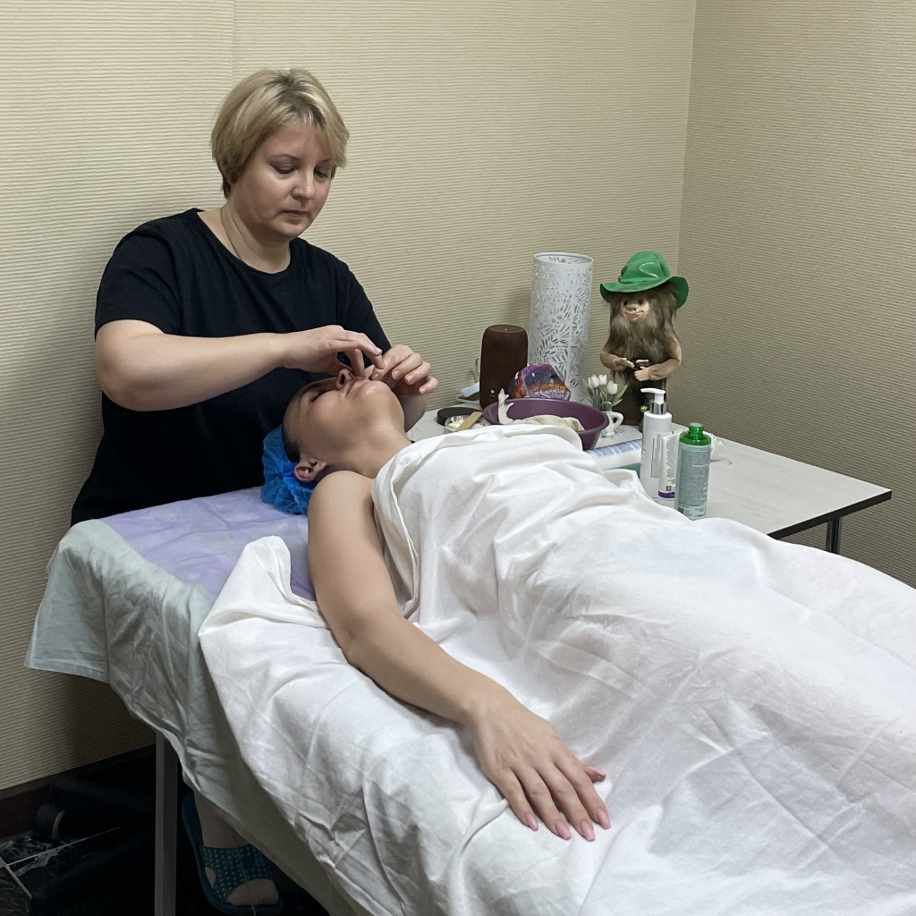 Массаж лица.