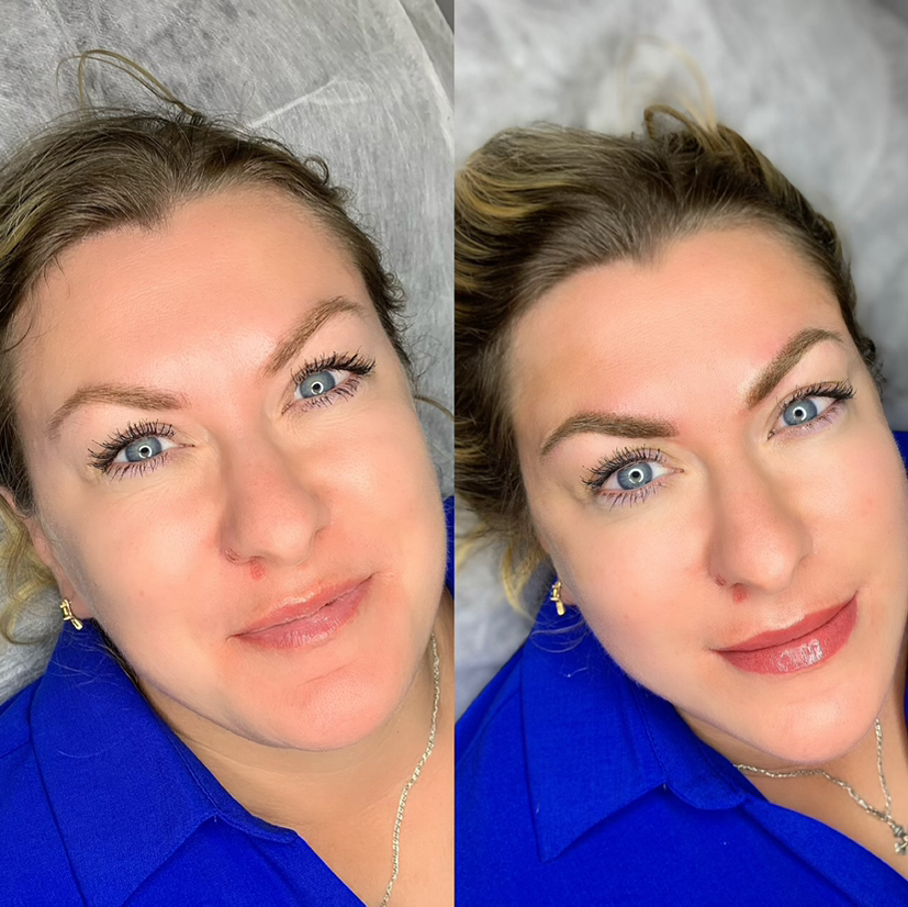 Коррекция бровей через 21 день после Первоначальной процедуры