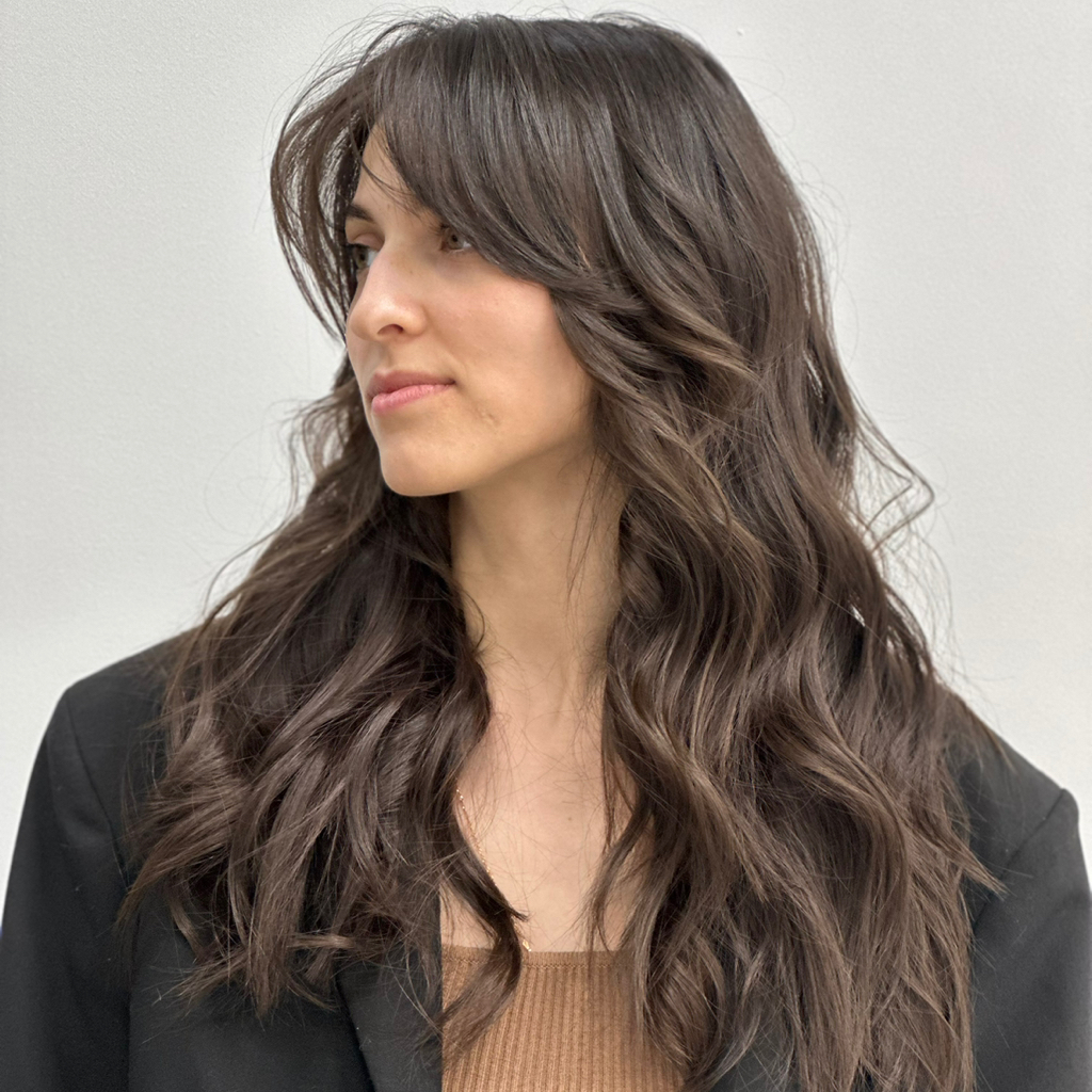 Однотонное Длинные волосы