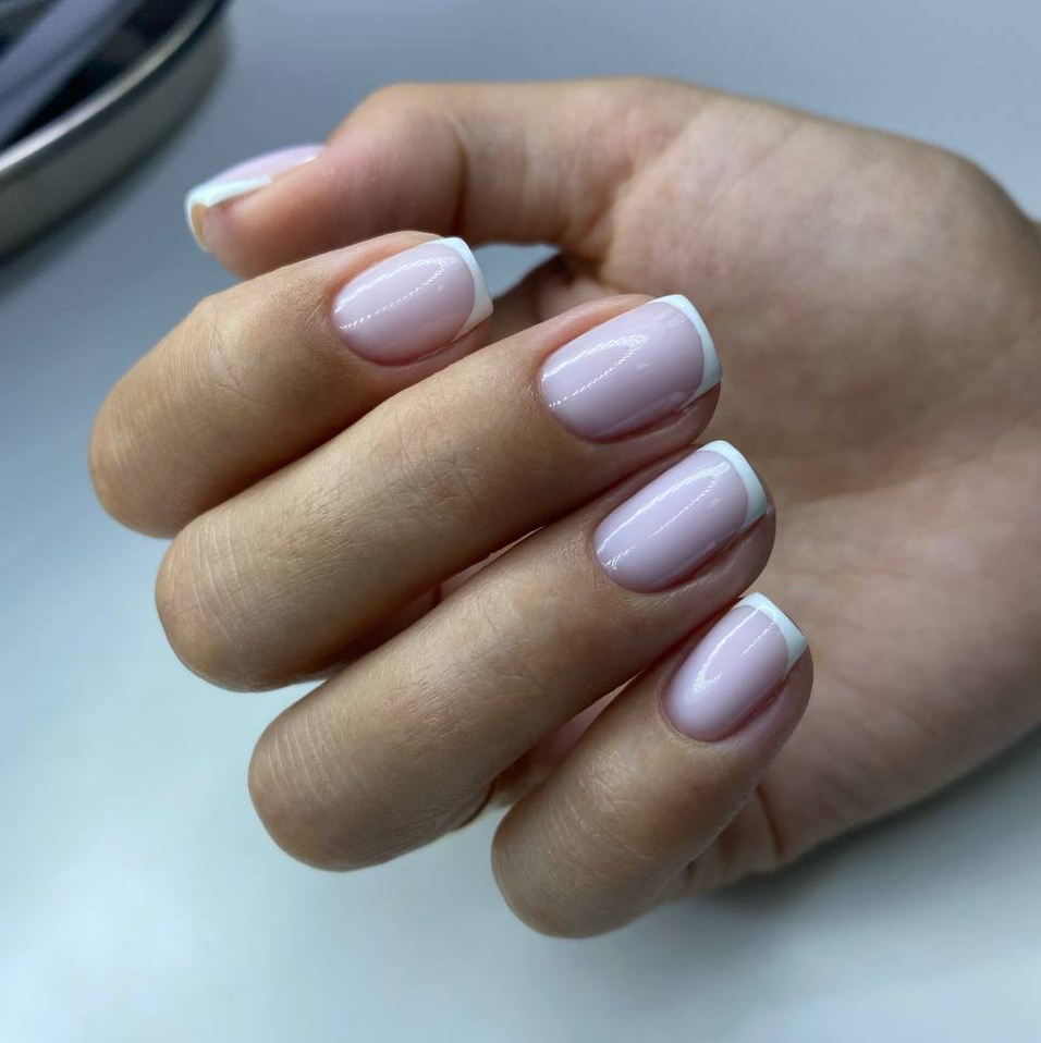 Френч+маникюр+снятие (при необходимости)