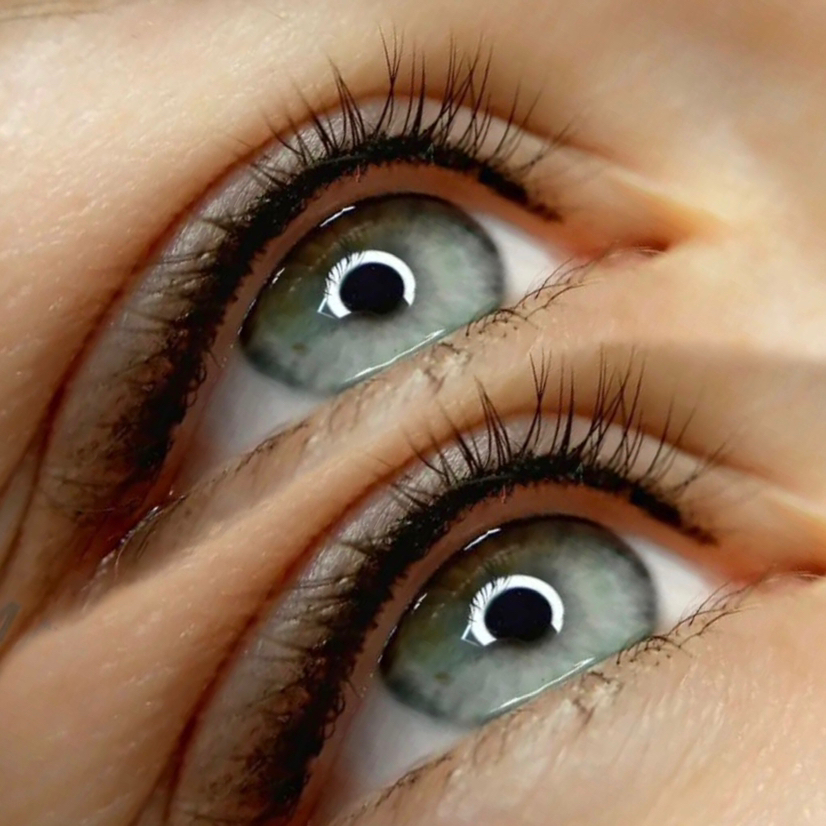 Заполнение межресничного контура