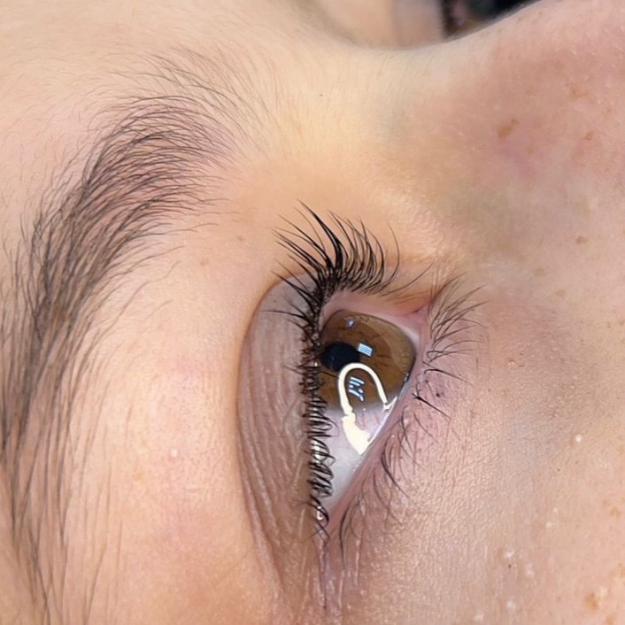 Ламинирование ресниц+окрашивание