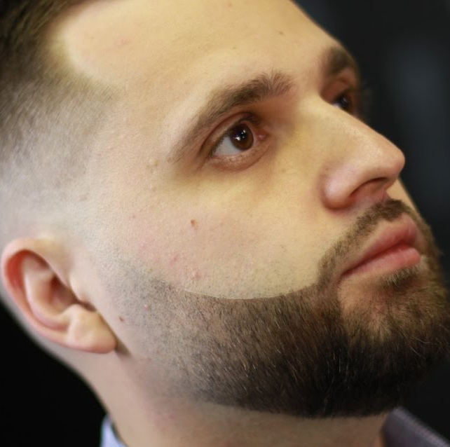 Стрижка бороды с переходом