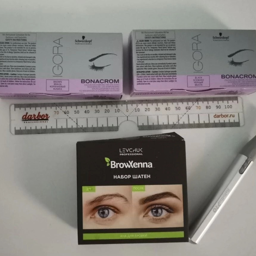 Окрашивание БРОВЕЙ КРАСКОЙ RefectoCil, IGORA