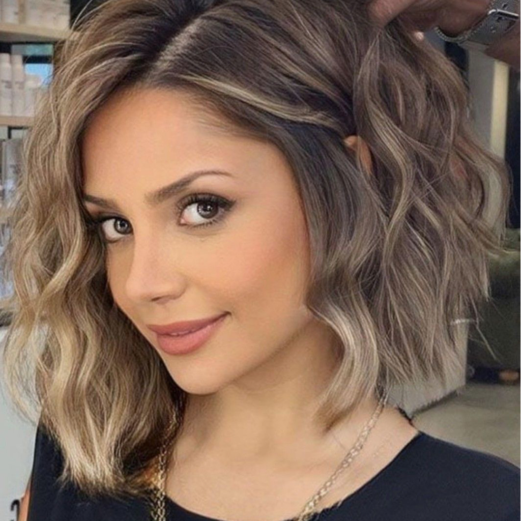 Укладка (средние волосы, до плеч)