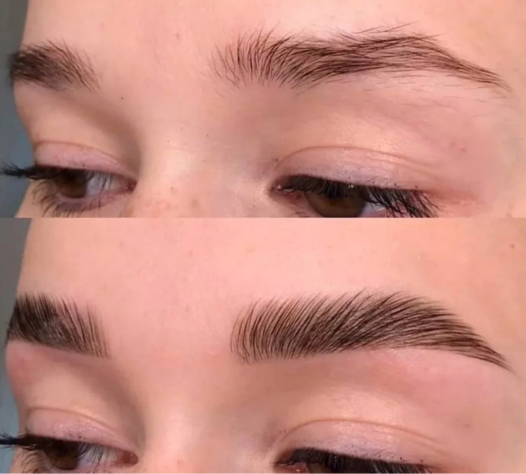 Лами бровей: Коррекция + Окрашивание + Ламинирование бровей