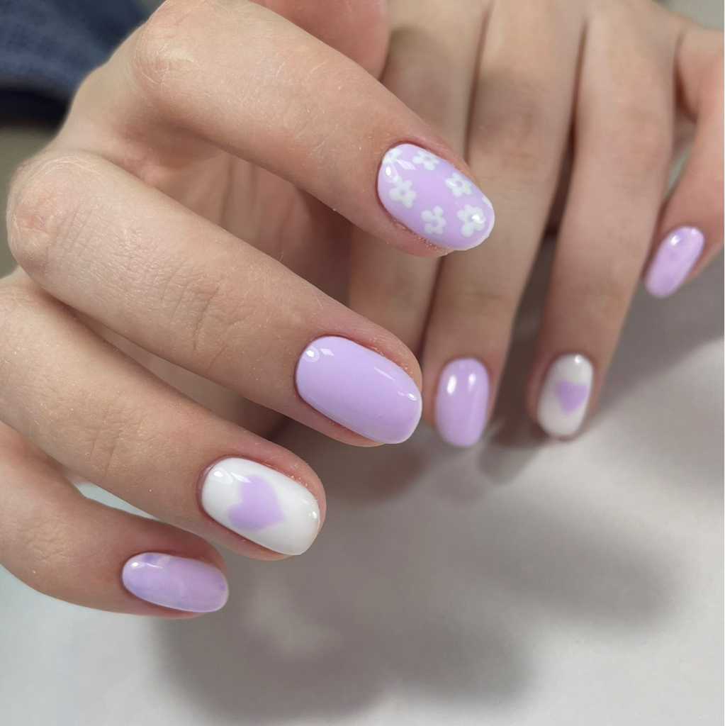 Маникюр с покрытием гель-лак/простой дизайн КОРОТКИЕ