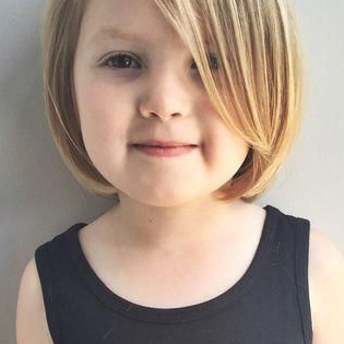 Стрижка челки для девочек