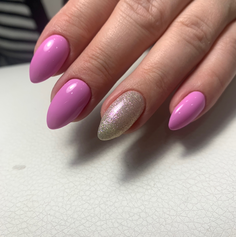 Снятие (др. мастер) + маникюр + покрытие в один цвет