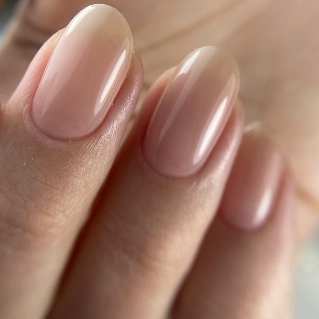 Маникюр + гель-лак однотон