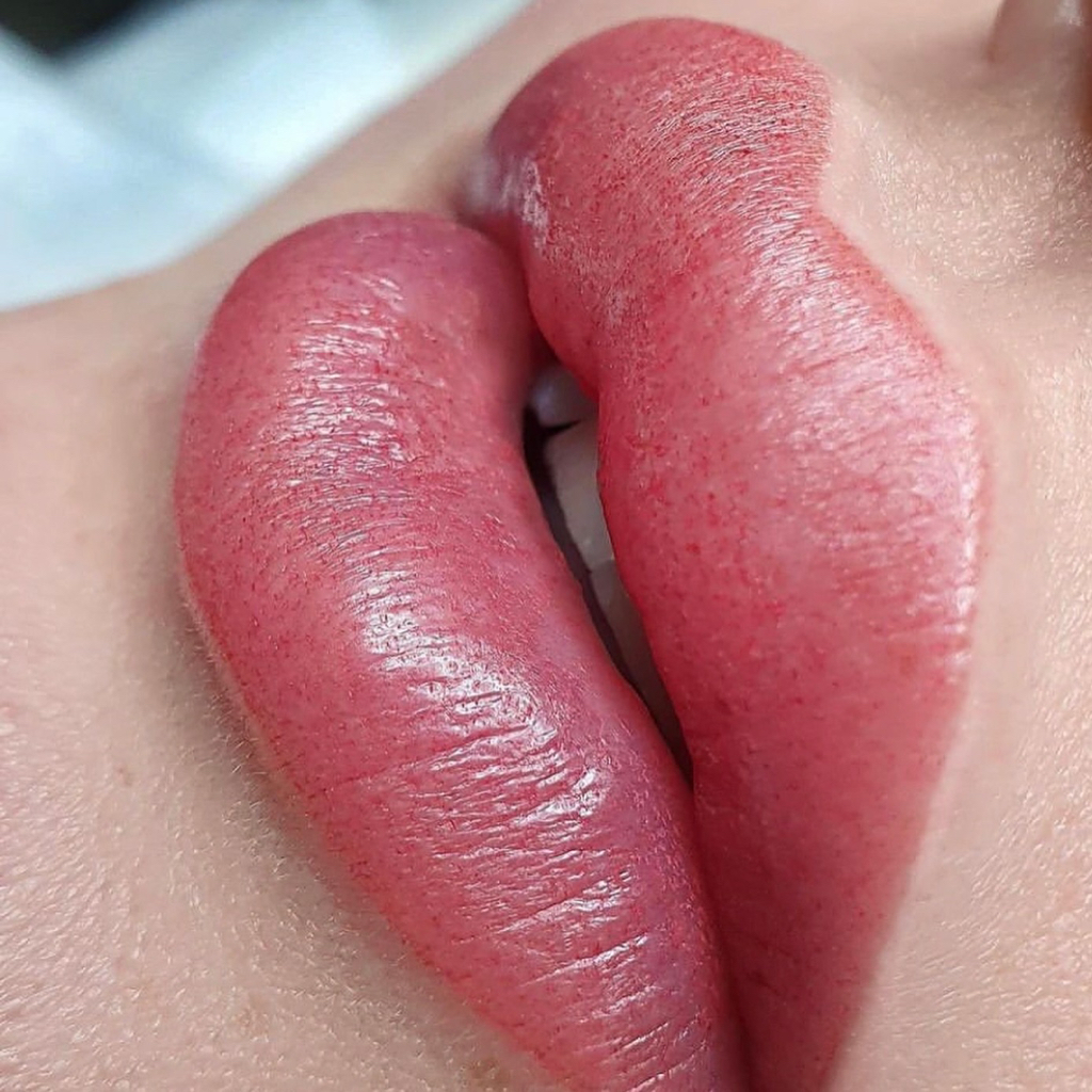 Коррекция перманентного макияжа (моей работы)  1-2 месяца после первичной процедуры