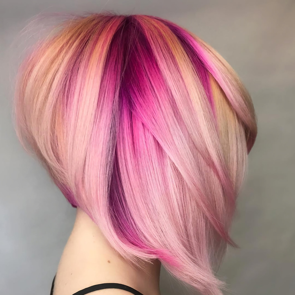 цветовой дизайн + стрижка удлиненная