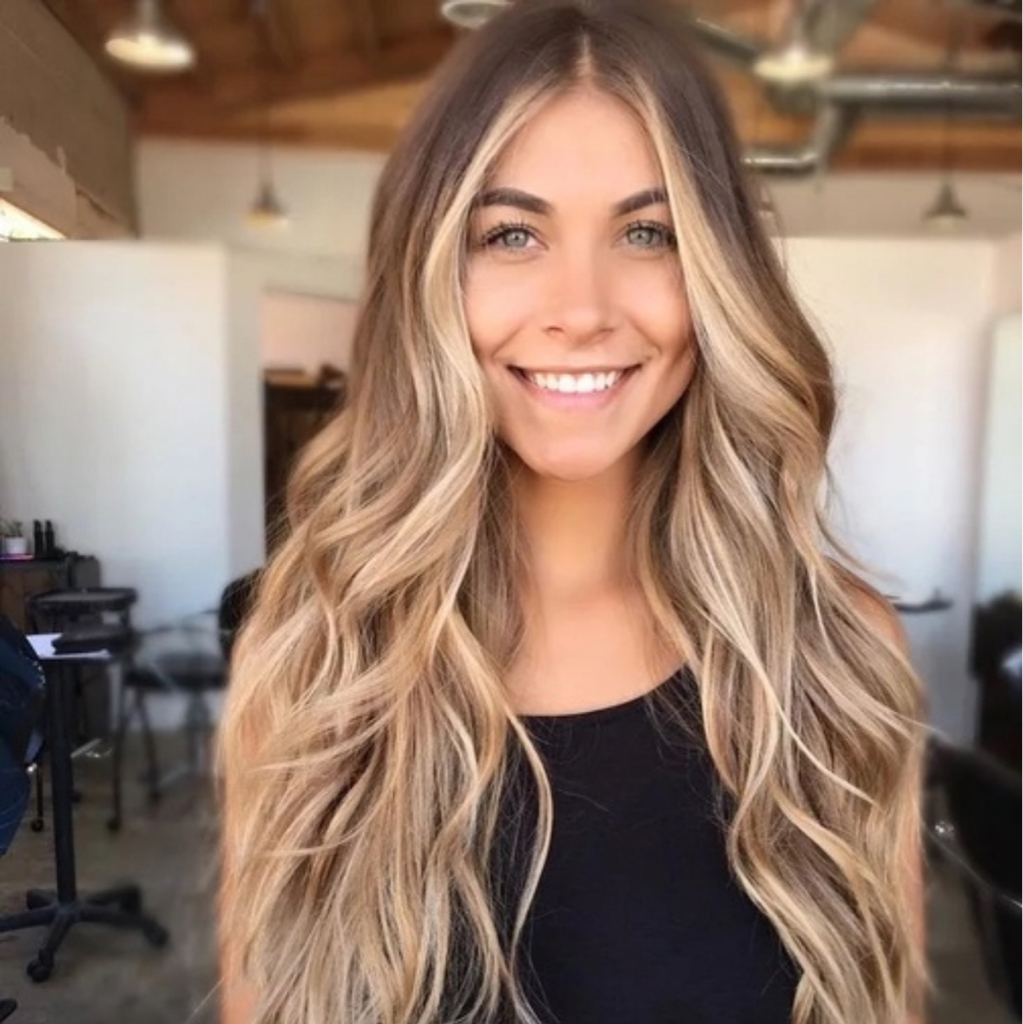 цветовой дизайн + стрижка длинных волос