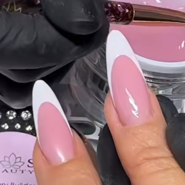 Добавить дизайн «ФРЕНЧ», «лунки», аэрография, втирка, стразы Swarovski