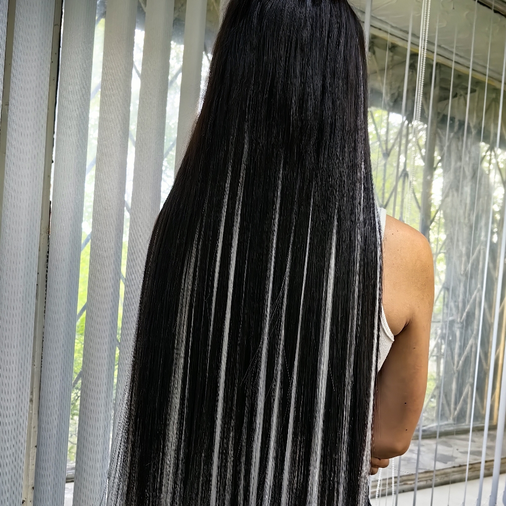 добавление цветного ряда/загущение своих волос