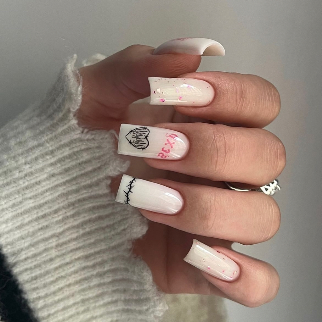 Маникюр с покрытием гель + снятие (длинные ногти)