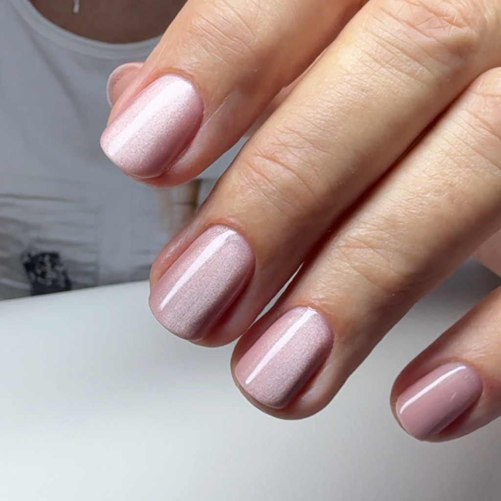 Маникюр с укреплением + однотон