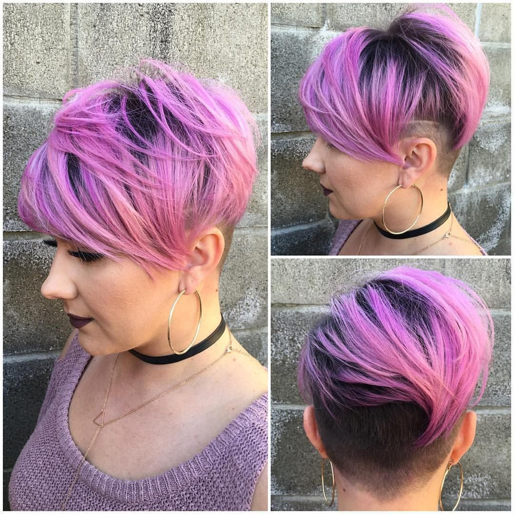 цветовой дизайн на короткие волосы