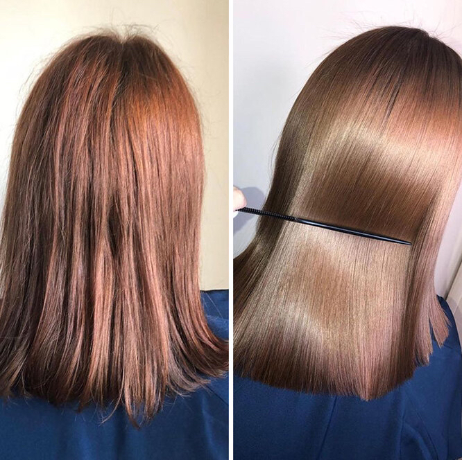 LISSAGE волосы ( до плеч)