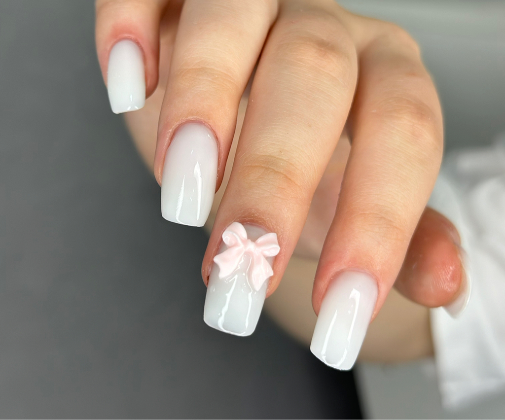 Наращивание ногтей на гелевых типсах