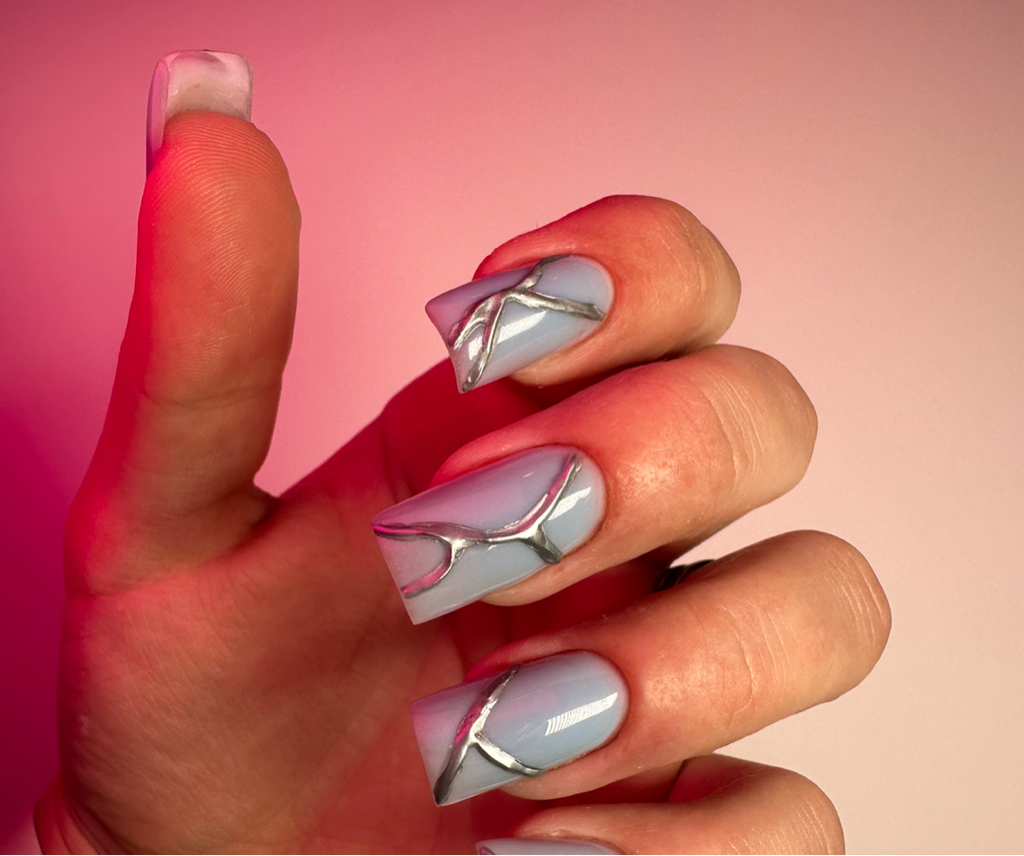 Коррекция наращивания « С дизайном»