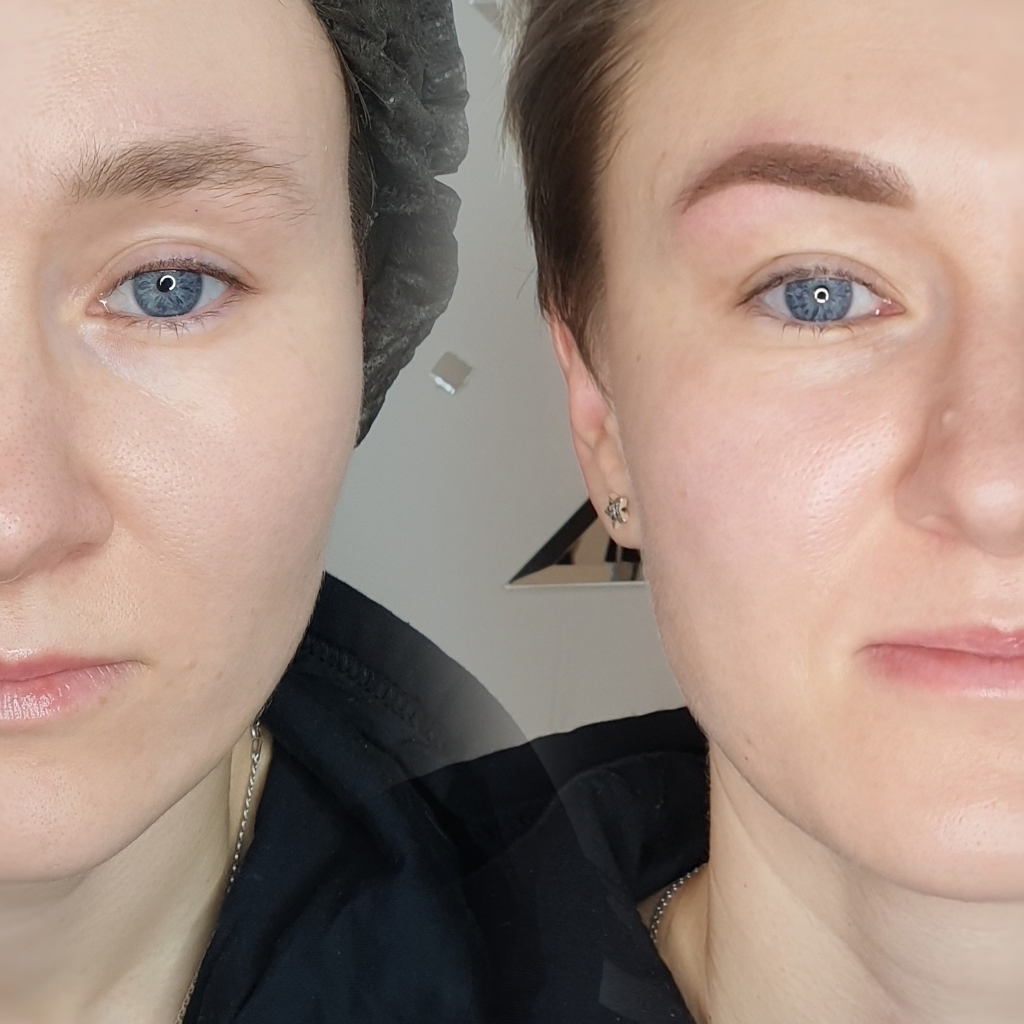 Перманентный макияж бровей