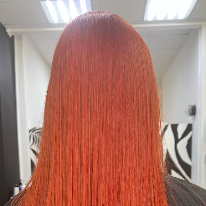 Окрашивание волос в один тон