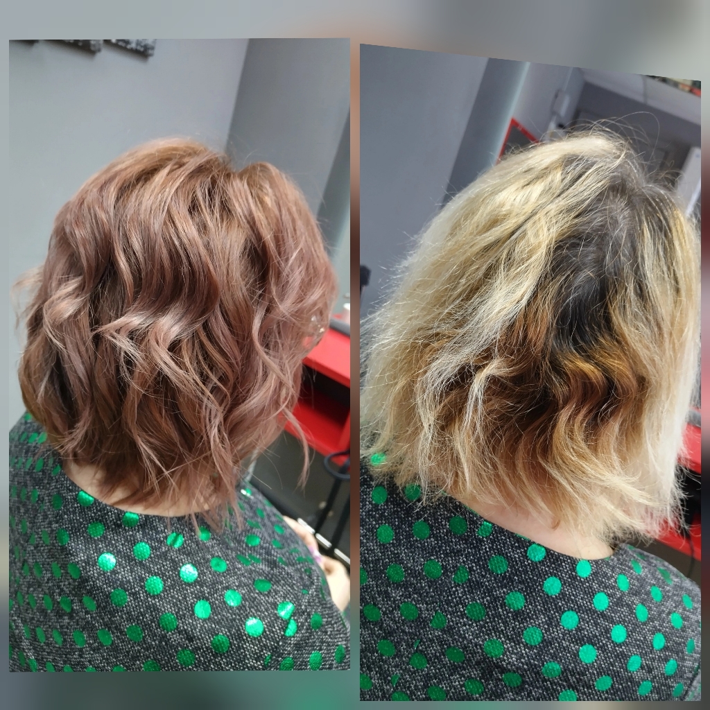 Окрашивание седых корней