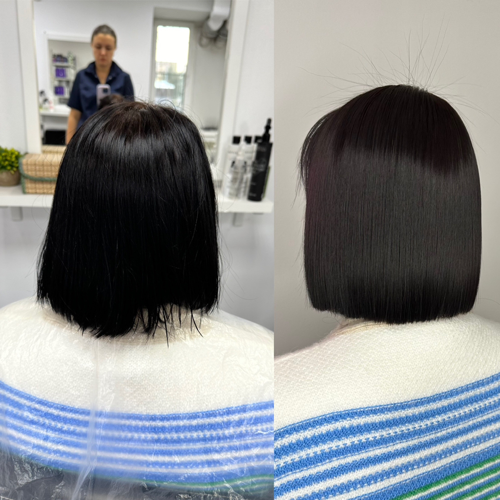 Кератин. Выпрямление волос. Срок носки от 3 х до 6-8 месяцев.