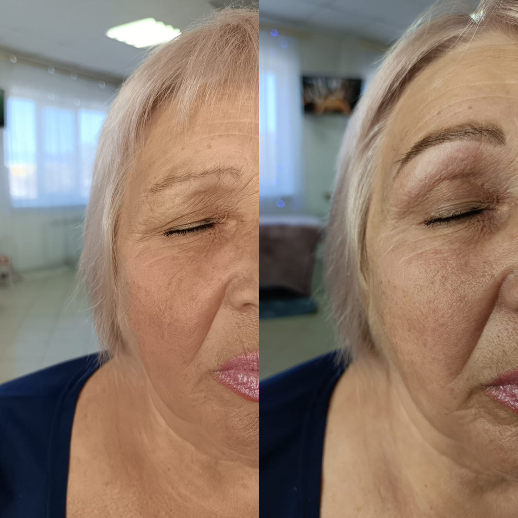 Окрашивание бровей краской