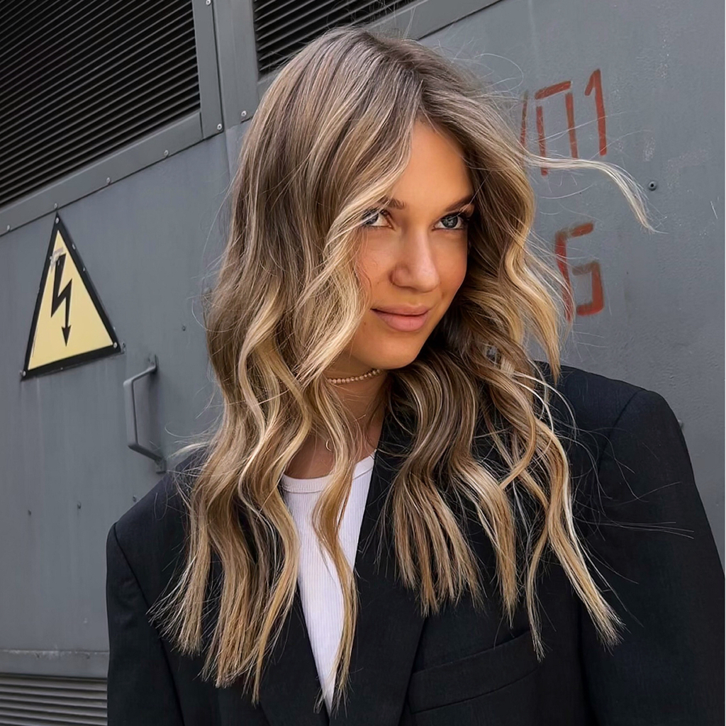 Рельефное окрашивание волосы НИЖЕ ЛОПАТОК