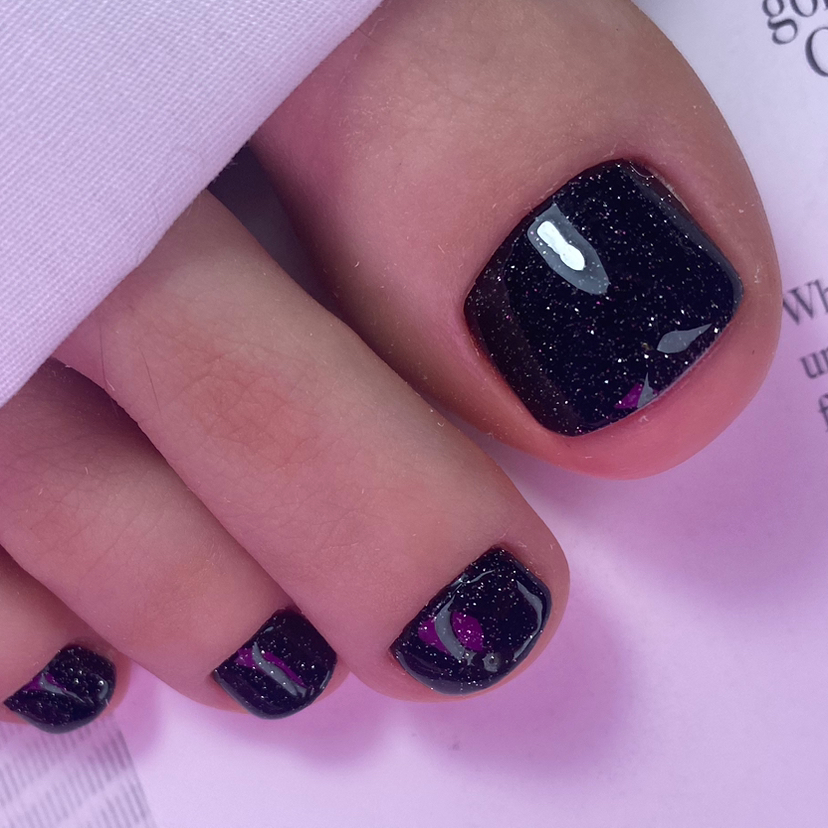 Педикюр пальчики с покрытием