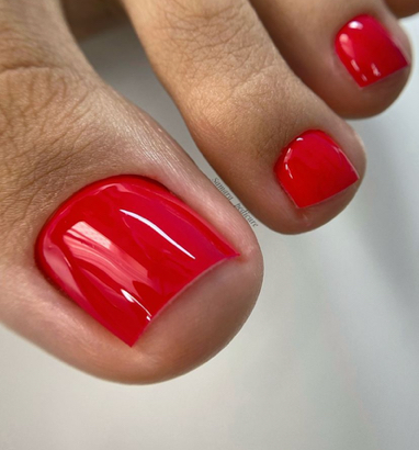 Педикюр с покрытием без обработки стопы .