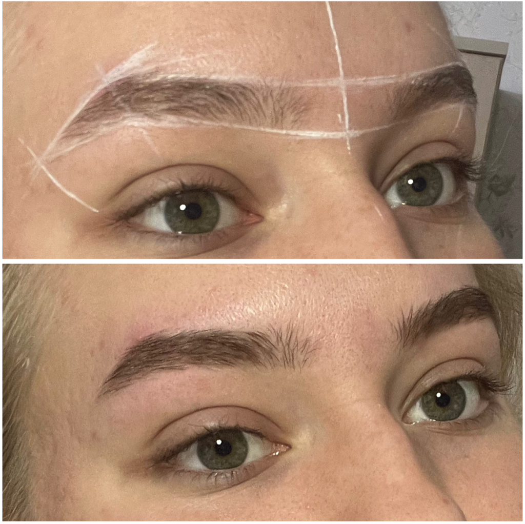 Окрашивание бровей